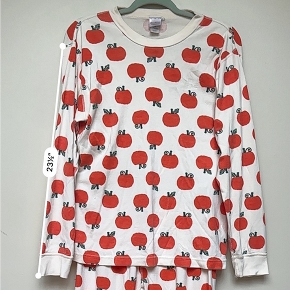 Hanna Andersson Pajama Top Pumpkin Print Size Medium - Picture 7 of 8